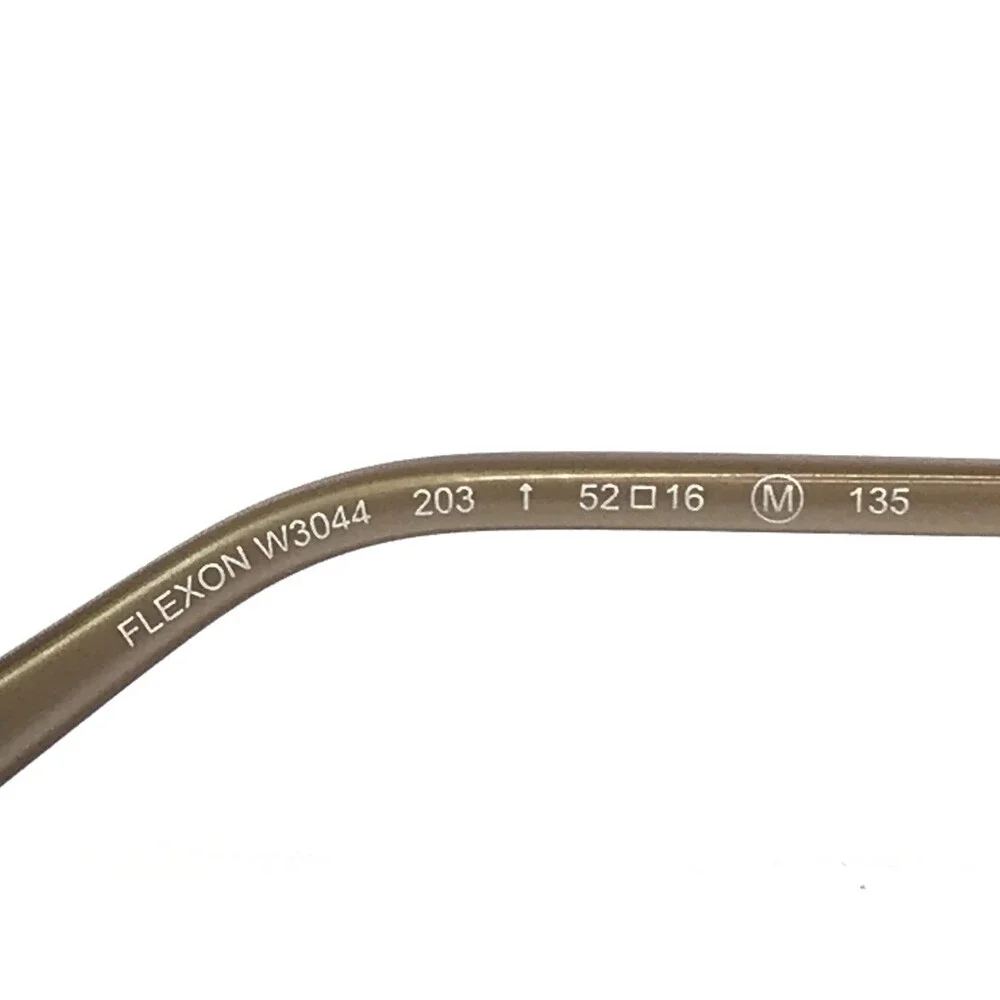 Flexon Eyeglasses Frames W3044 203 Satin Coffee Crystals Titanium 52-16-135
